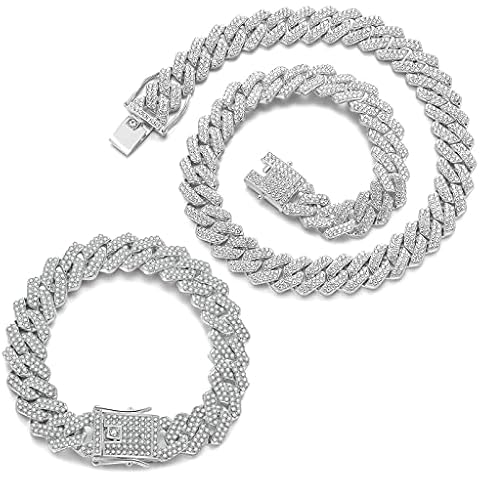 JUNVirtuous 2 Pieces Cuban Link Chain Cover