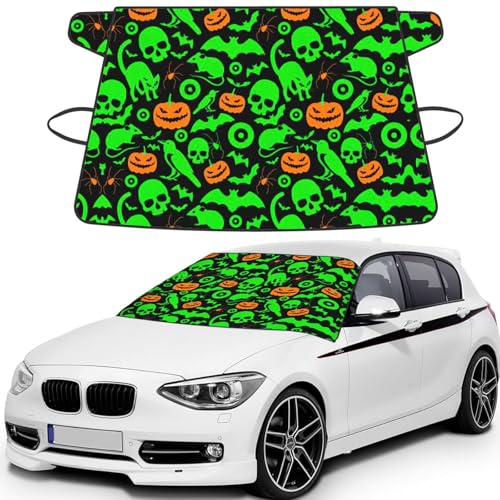 Protector de parabrisas para coche anti hielo con diseño de Halloween