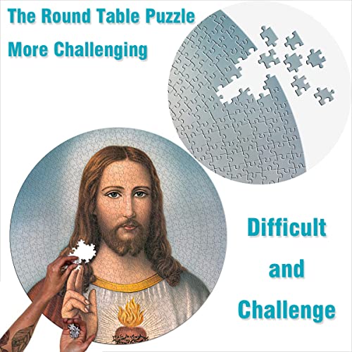 Puzzle 1000 pezzi Gesù puzzle rotondo puzzle