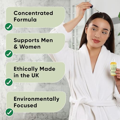 Nomara Organics Hair Growth Oil Serum with Caffeine, Biotin, Rosemary, 100% Natural, Travel Bottle, Vitamins, Coffee Oil, 2 x100mL, Gift Set, Elixir for Regrowth, Anti-Hair Loss, Vegan, Men, Women. - Image 6