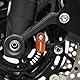 LLIDFONK Für KTM 1290 SUPER ADVENTURE S R T 1290 ADVENTURE 1290 SAS Aluminium Zubehör Motorrad Vorderrad Hinterrad ABS-Sensorschutz Bewachen Deckel (Orange)