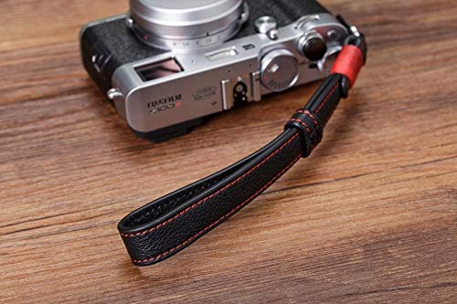 カメラレザーハンドストラップ2本　新品 Amazon.co.jp: カメラストラップ オリジナルの手作り本革カメラX100F