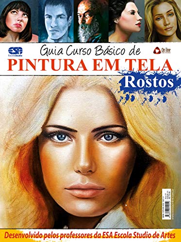 Guia curso básico de pintura em tela: rostos