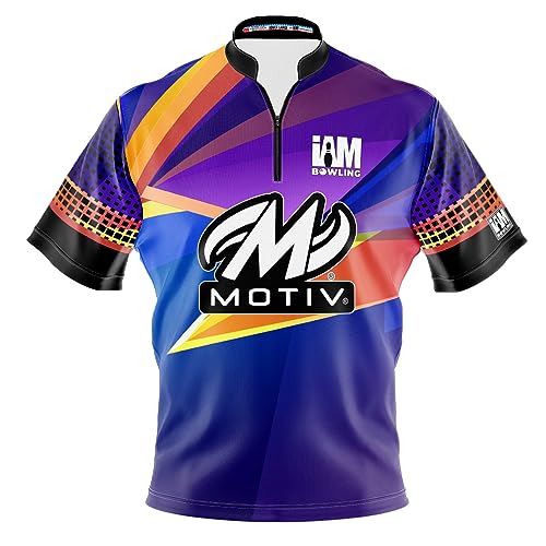 Logo Infusion Dye-Sublimated Bowling Jersey (Sash Collar) - I AM Bowling Fun Design 2001-MT - Motiv (Men's 3X) Multicolored