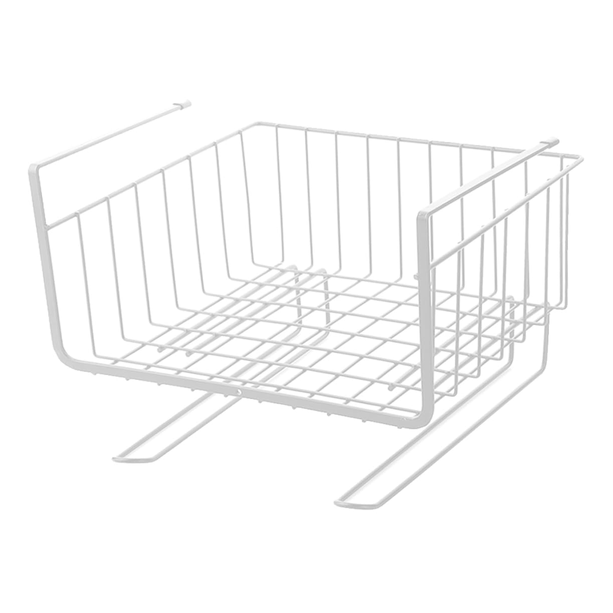 Hemobllo 2pcs White Cabinet Partition Rack Layered Hanging Shelf for Under Table Storage Versatile Organizer for Kitchen Bathroom and