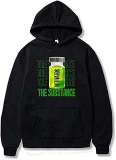 PHARCOYOU The Substance Hoodie 2024 Horror Movie Unisex Long Sleeve Casual Streetwear Men Women Hooded Sweatshirts