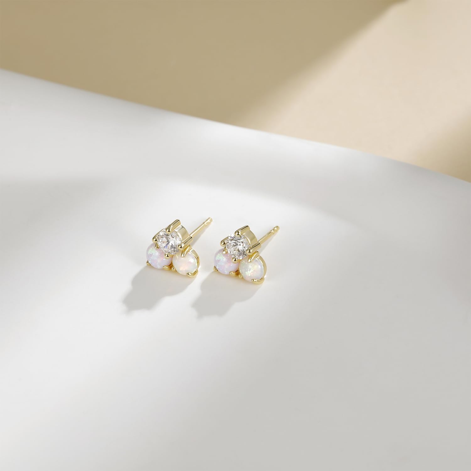 Mameloly 925 Sterling Silver Post 14K Gold Plated Hoop Earrings for Women Pave Dainty Cubic Zirconia CZ Huggie Hoop Earrings Hypoallergenic - Image 3