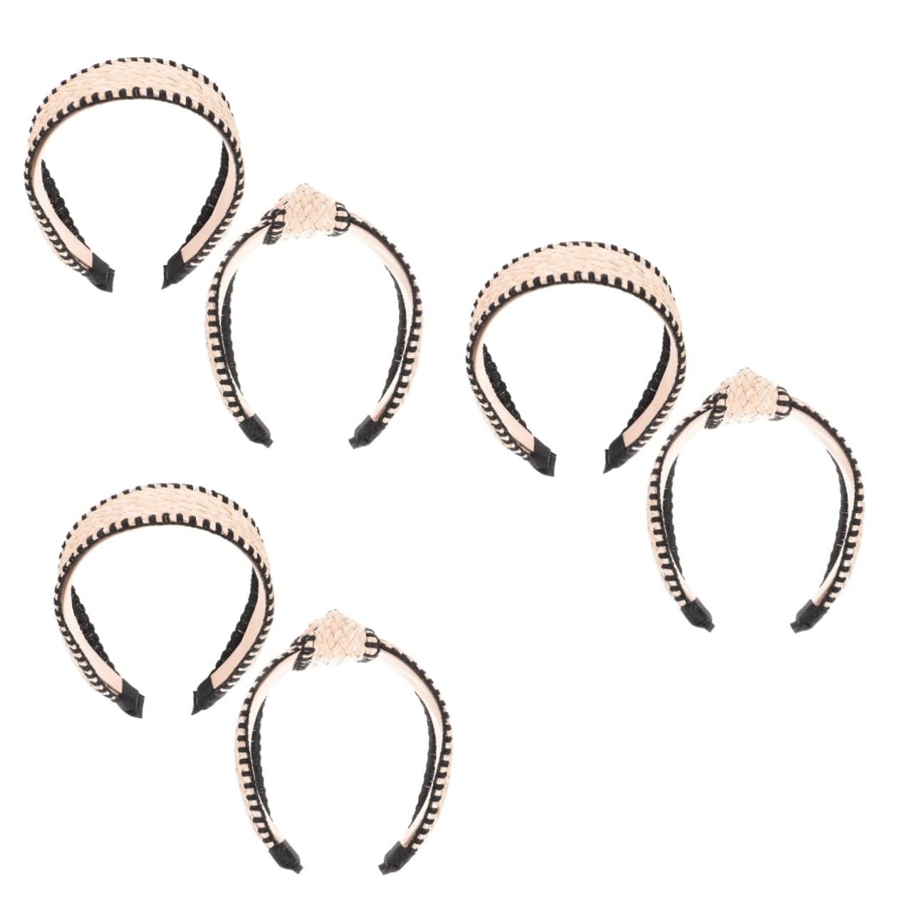 6 Pz Fasce Intrecciate Per Ragazze Estiva Fasce Per Ragazze Cerchietti Bambina Intrecciata Per Adulti a Nodo Poliestere Fiancata Accessori Da Donna