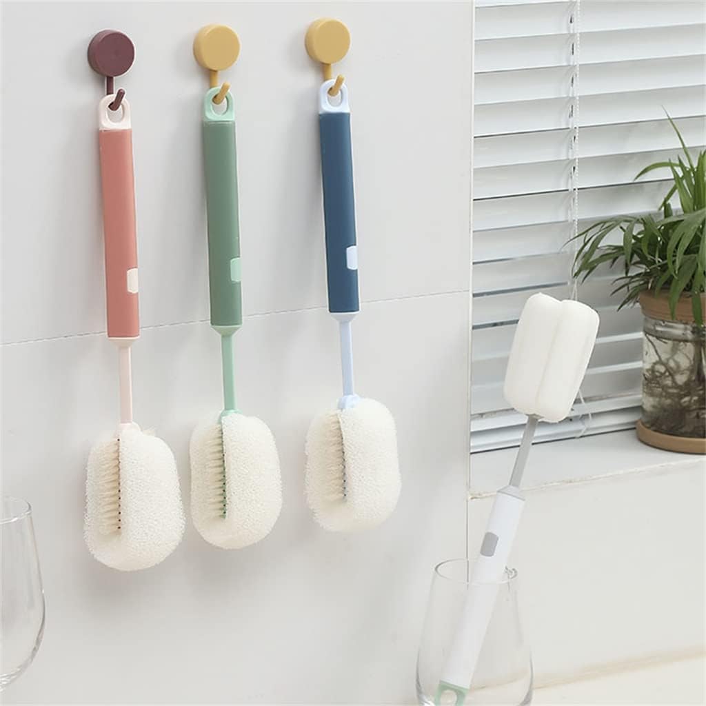 Cup Brush Cup Washer Water Cleaning Long Handle Milk Bottle no Dead Corner to Tea Stain Sponge Small