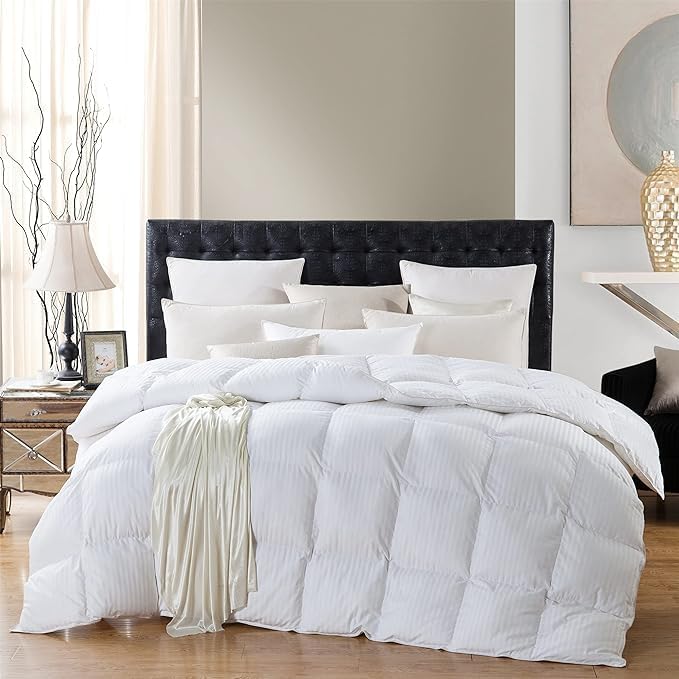 Luxurious AllSeason Goose Down Feather Fiber Comforter Duvet Insert
