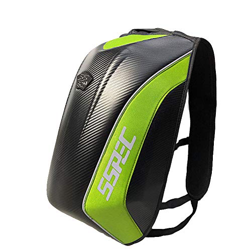Motocicleta Mochila Multifunción Impermeable Hard Shell Casco Gran Capacidad Fibra De