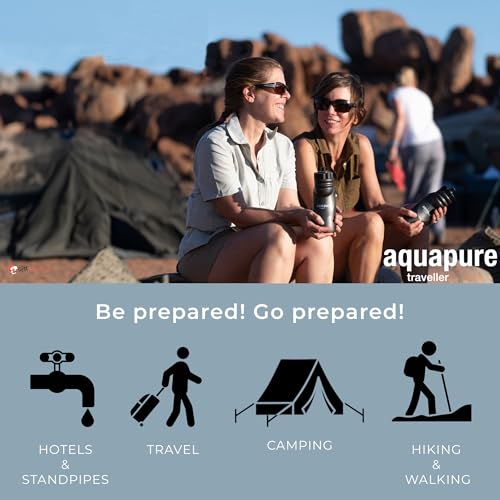 Pure Hydration - Aquapure Traveller Water Purifier Filter Bottle 700ml, BPA Free, Removes Chemicals, Bacteria, Viruses and Microplastics, Ideal for Travel, Hiking, Camping, Survival and Emergencies - Image 6