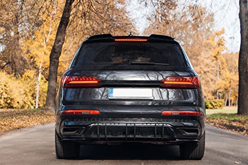 Diffuseur arrière pour S Line Q7 4M MK2 Facelift avec ailerons de pare-chocs