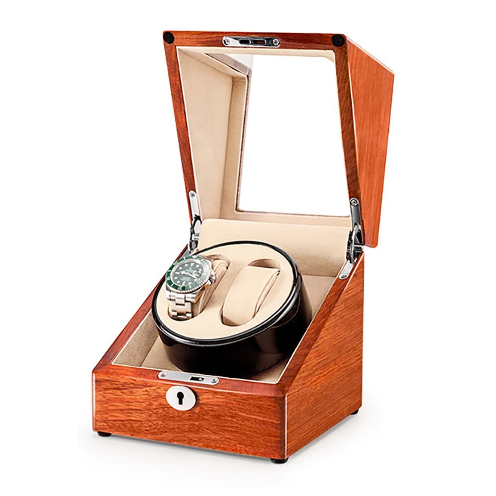 Remontoir montre automatique avec moteur japonais silencieux et écrin bois 1/2"