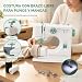 Imagen de Máquina de Coser Portátil 12 Puntadas 2 Velocidades Pedal LED Principiantes