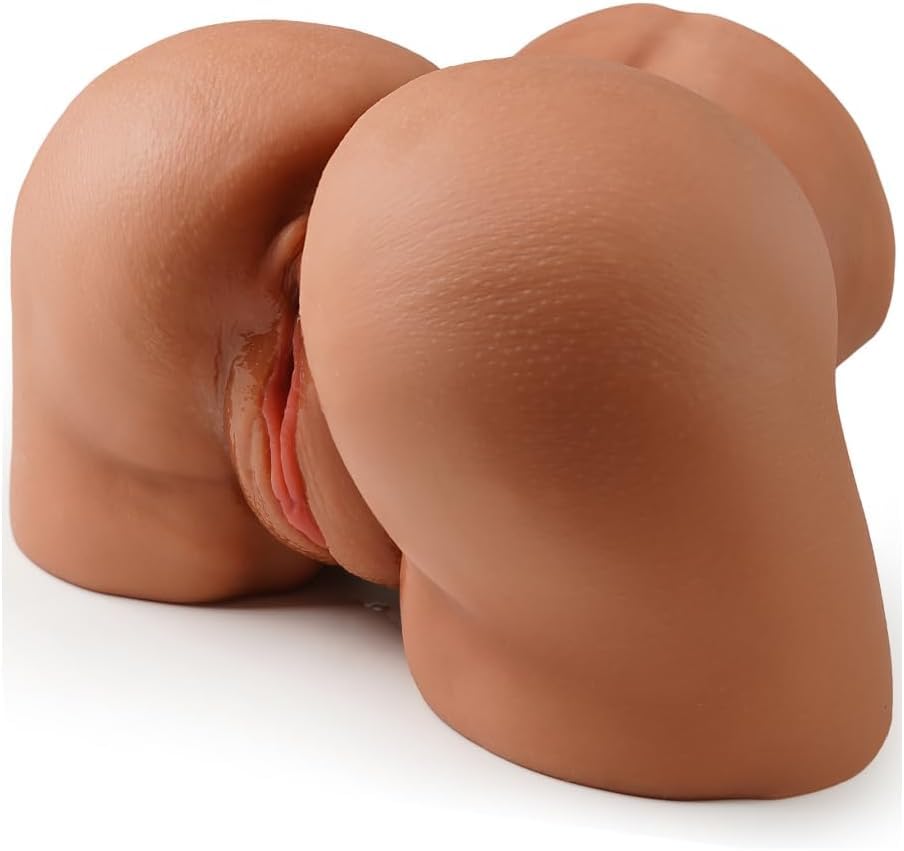 Image of Sex Doll for Men Pocket Pussies Male Masturbator, Realistic Male Sex Toys for Men,Realistic Brown Skin Texture Soft Female Big Ass & Pussy Adult Sex Toy with 2 Hole Deeper Vagina & Anal