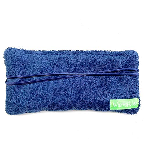 Warmables Dry Eye Relief Eye Pillow Natural Heat Pack Natural, navy