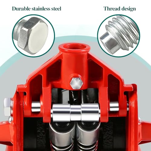 Image of 3PCS 3 Ton 4 Ton Horizontal Floor Jack Pressure Rod, Silver | Fixed Screw, Handle Bolt, Spare Parts, Universal for Most Cars