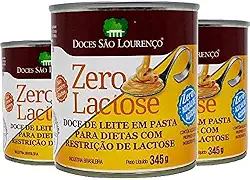 3x Doce Leite Zero Lact Zero Acucar S Lourenço 330g