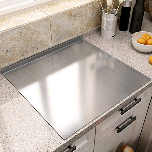 Landhope Large Cutting Board 304 Stainless Steel Cutting Board Metal Baking Mat Non Stick Thick Board Cutting Fruit Vegetable Meat Kneading Rolling Bread Pizza Biscuits Dough Sturdy Kitchen #TOP7