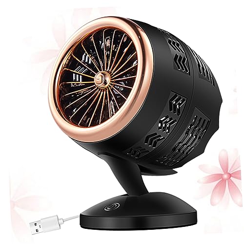 Mini ventilateur USB portable doré pour bureau | Pack de 2