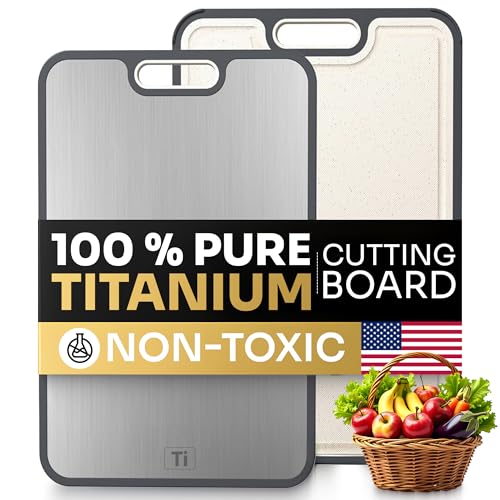 Vibezy Titanium Cutting Board for Kitchen – Non Toxic