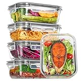 【Contenants en verre pour la préparation des aliments】Ce lot de 5 lunch box verre de 650 ml avec couvercles est idéal pour préparer vos repas à l'avance, vos déjeuners au bureau, vos plats à emporter, utiliser les restes et contrôler vos portions. Ils répondent à tous vos besoins de conservation des aliments. Ils sont également parfaits pour la salle de sport, les pique-niques, les barbecues et bien plus encore.