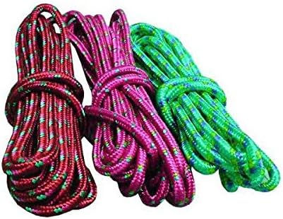 Cotton Fly Braided Polypropylene General Purpose Rope Color May Vary (Assorted Color) - 3 Pack
