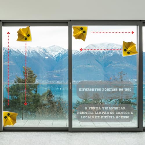 UseFull Limpador de Vidro Magnético Profissional - Limpa Vidro Magnético Janela Rodo para Limpar Vid