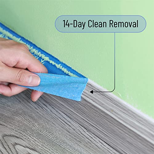 Bates- Painters Tape, 1.4 Inch Paint Tape, 2 Pack, 38 Yards, 76 Yards In Total Painting Tape, Masking Tape, Blue Masking Tape, Wall Safe Tape, Paint Tape, Blue Painter Tape, Tape For Drop Cloth #TOP3