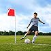 Champion Sports Spring Loaded Soccer Corner Flags