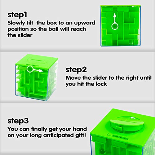 Thinkmax Money Maze Puzzle Box For Kids And Adults, Perfect Money Holder Maze Puzzle Gift Box (3 Pack) #TOP3