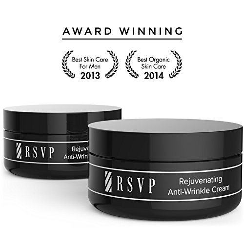 RSVP Anti Aging Night Cream for Men with Sensitive Dry Skin - Natural Plant Based Antioxidant Formula to Restore and Preserve Collagen and Reduce Wrinkles and Fine Lines