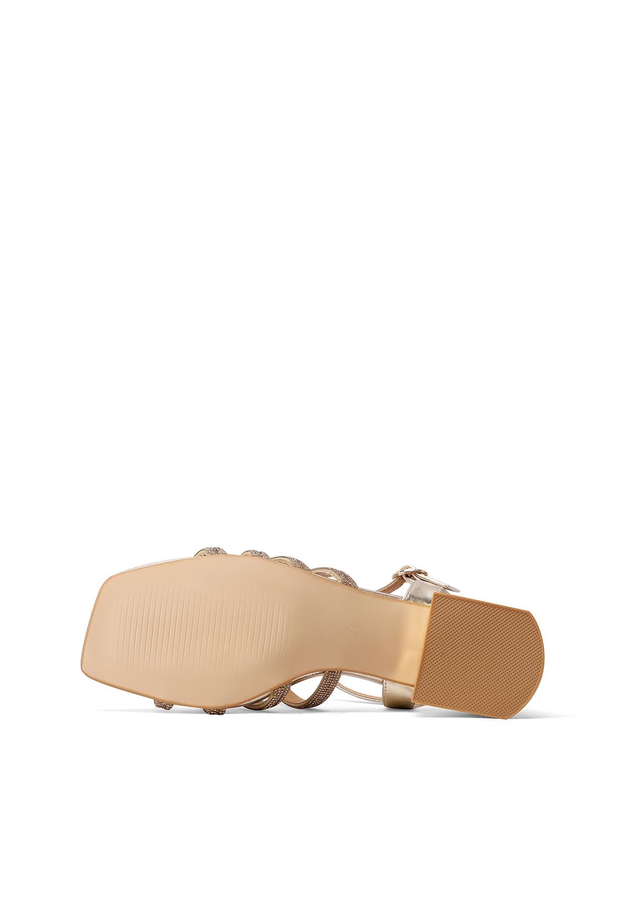 QUEEN HELENA Sandali Eleganti con Strass con Tacco Basso Donna ZM9920
