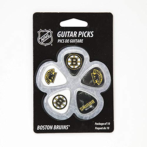 Woodrow Guitar by The Sports Vault NHL Boston Bruins Guitar Picks, 10 Pack