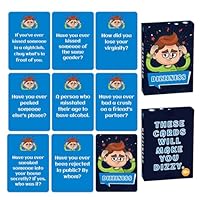 Genikeer Question Cards for Conversation | Conversation Starter Game for Team Building - Board Games for Travel Camping Car Rides Road Trip Work Dates Friends Rainy Days