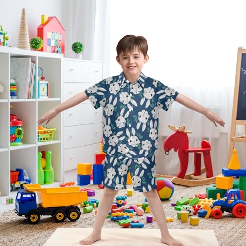 Image of visesunny Little Boys Short Sleeve T-Shirt Beach Shirts for Kids Casual Shorts Set Summer Clothes Outfits