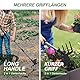 Walensee Hacke Gartengerät, 160 cm Gartenhacke mit verstellbarem langem Stiel für Unkraut jäten, 5-Zinken Hacke Kultivator 2 in 1 Hand Garde Tools für Hof Rasen Pflanzen Gartenarbeit Graben