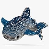 EUGY Whale Shark 3D Puzzle - 22 Piece Eco-Friendly Educational Toy Puzzle for Boys, Girls & Kids Ages 6+