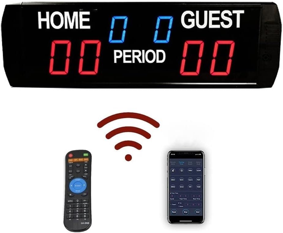 Marcador Electrónico Portátil para Baloncesto y Fútbol