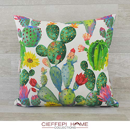 Cieffepi Home Collections Housse de coussin Art. Cactus (40 x 40 cm) Cover