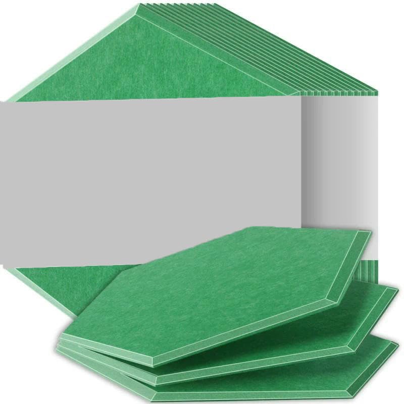 6-18 pezzi Pannelli acustici Pannelli fonoassorbenti per musica in studio domestico ad alta densità Materiale fonoassorbente per batteria Striscia di tenuta per porta-38 Gemstone Green-0,8 cm Densit