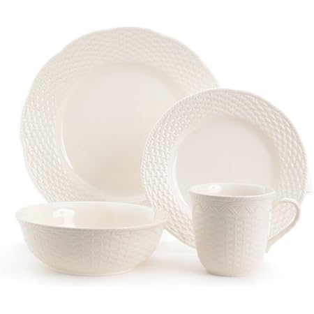 Red Vanilla FC900-421 Nantucket - Tazones Para Cereales Y Frutas, 5.5 Pulgadas/20 Onzas, Color Blanco, Juego De 4