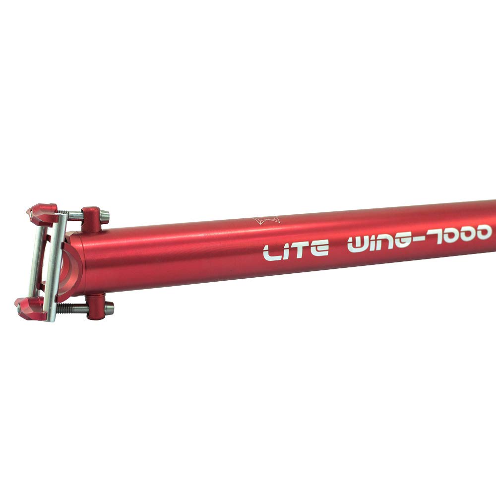 Amazon | KCNC LITE WING 7075 Aluminum 34.9x550mm Seatpost, Red