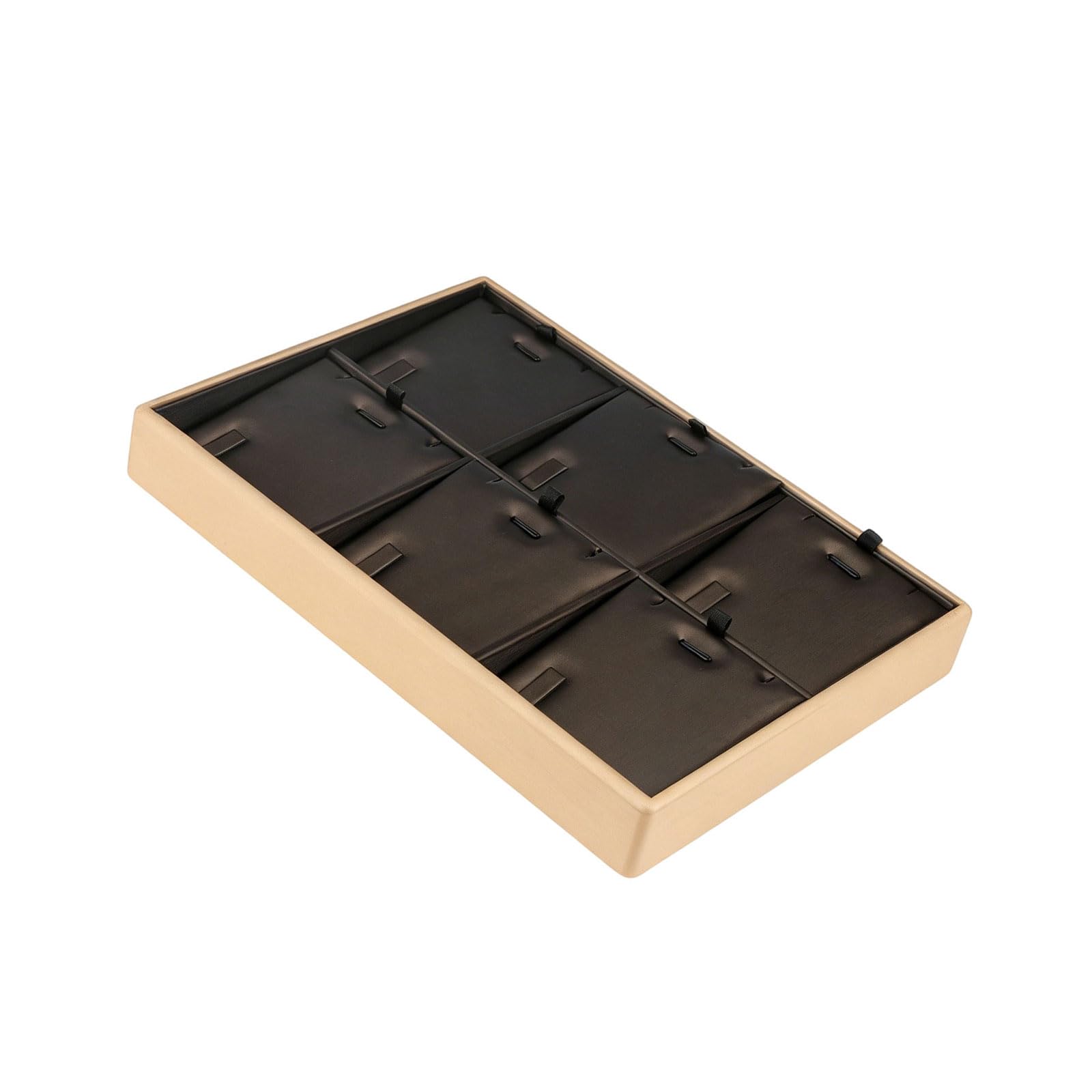 Kaeltsyn Premium Leather Jewelry Presentation Tray Compact Size Fits Perfectly on Dressers and Countertops Compact Jewelry Display