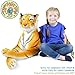 TigerHart Rohit The Orange Bengal Tiger - 46 Inch (Tail Measurement Not Included) Big Stuffed Animal Plush Cat