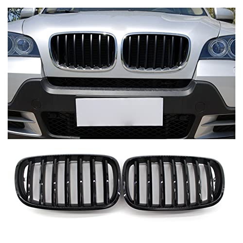 Rejilla para E70 X5 y E71 X6 Coupe 2007-2013: parachoques delantero de riñón negro 2