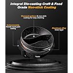 Hot Pot Electric with Divider, 6L Double-Flavor Non-stick pot, Temperature control, Large 6-Litre Capacity, Suitable for 6-12 people (black) - Image 3