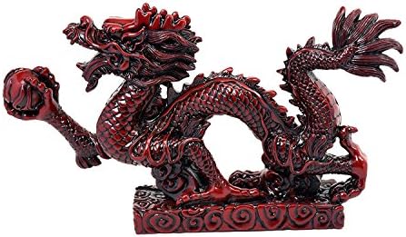 Chinese Feng Shui Dragon Figurine Statue for Luck & Success 9 inch Long