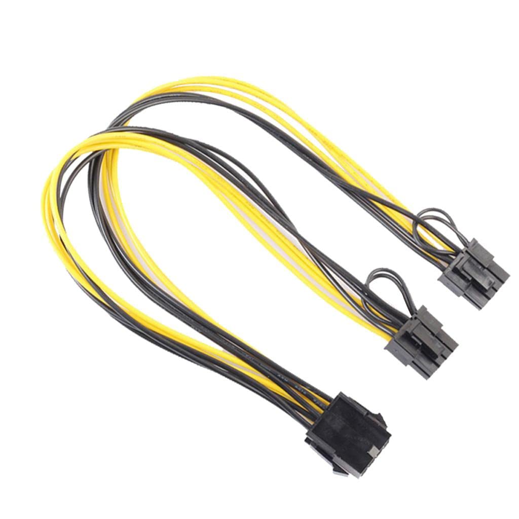CALANDIS 10 Pieces 8 Pin to 2X 8 Pin (6+2) Pci Express Power Adapter Y-Splitter Cable-image-29